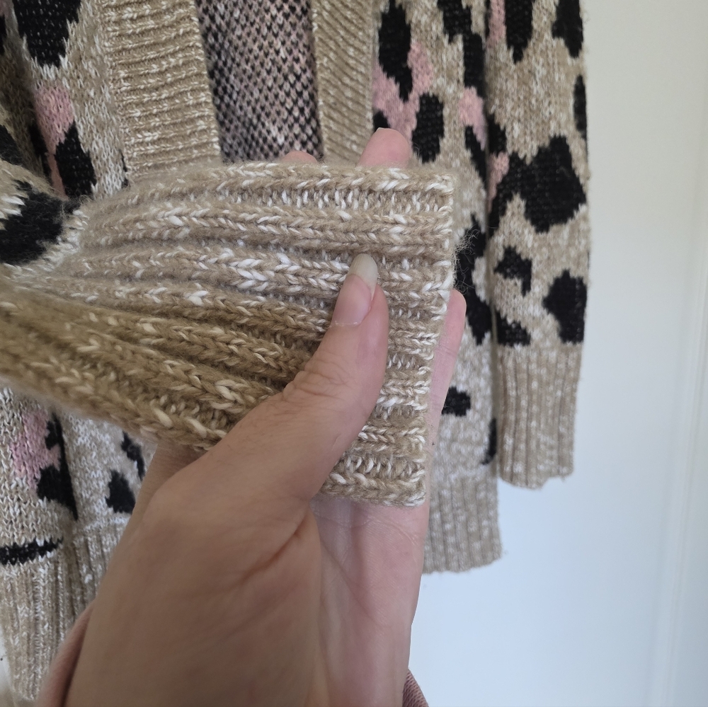 Mossimo Supply Co. Leopard Print Cardigan Sweater - Picture 5 of 11